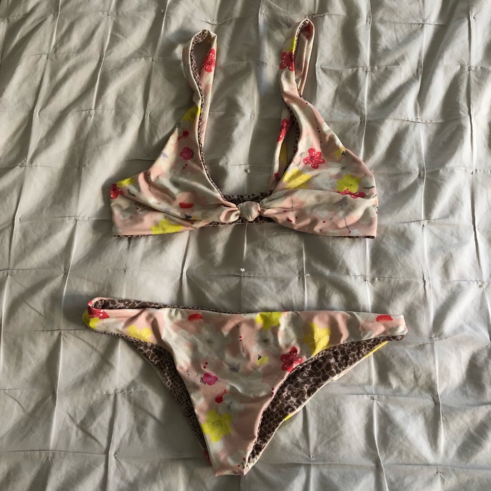 ACACIA Swimwear Cherry Blossom Bikini, NWOT